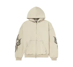 Balenciaga Y2K Zip-Up Hoodie Cream - Lightly Worn