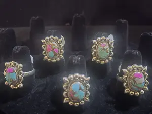 Sterling Silver Cotton Candy Turquoise Ring