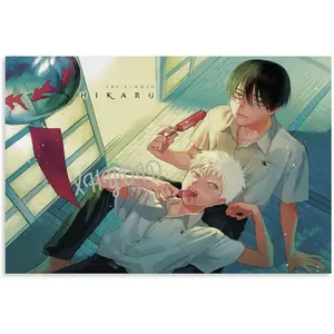 Japanese Manga The Summer Hikaru Died Poster Minimalist Manga Poster (6) Canvas Painting Posters And Prints Wall Art for Living Room Bedroom Decor
