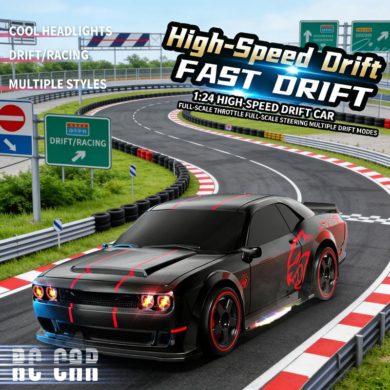 1：24 rc racing cars full proportional throttle ideal for solo practice neighborhood races birthday parties casual play and holiday gifts