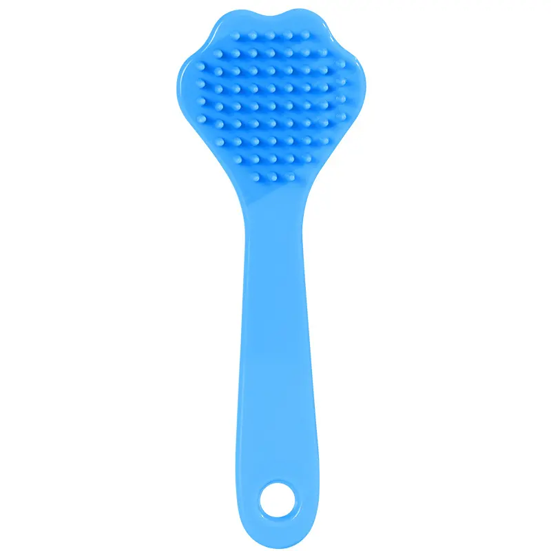 Paw-Shaped Interactive Pet Grooming Brush - Soft Bristles Deshedding Tool for Cats & Dogs, Hair Removal, Matting Prevention, Daily Care & Bathing