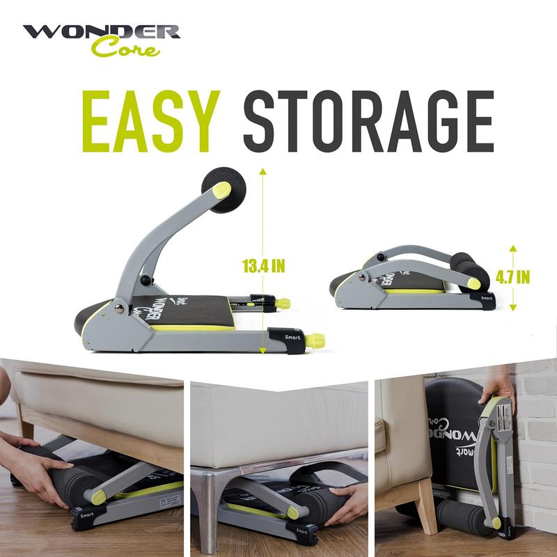 Wonder Core Sit-Up Exercise Equipment, Ab Crunch Machine Roll-up Machine, Abdominal Workout Machine for Home Gym, Core Ab Exercise System Trainer Quality Of an Authentic Brand
