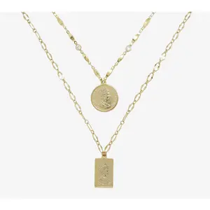Ettika Medallions of Mine Layered Coin Necklace