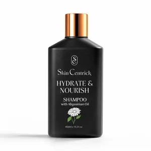 Skin Centrick Hydrate & Nourish Shampoo for Dry Hair, Moisturizing Shampoo with Abyssinian Seed Oil, Coconut Oil, Vitamin E & Wheat Protein, Frizz Control, Shine & Softness, All Hair Types