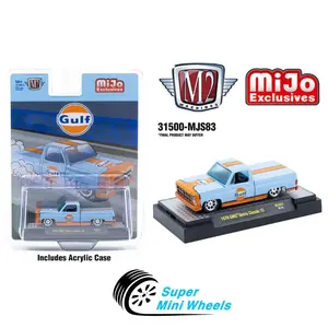 M2 Machines 1:64 1979 GMC Sierra Classic 15 Custom GULF – Blue