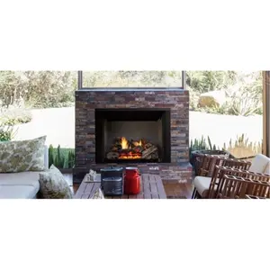 Monessen  24 x 30 in. Burncrete Hybrid Moxie Burner Log Set with Glow Getter - 8 Piece