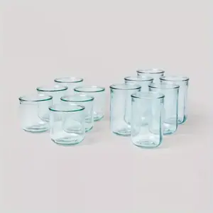 12pc Glass Potomac Double Old-Fashioned Assorted Tumbler Set