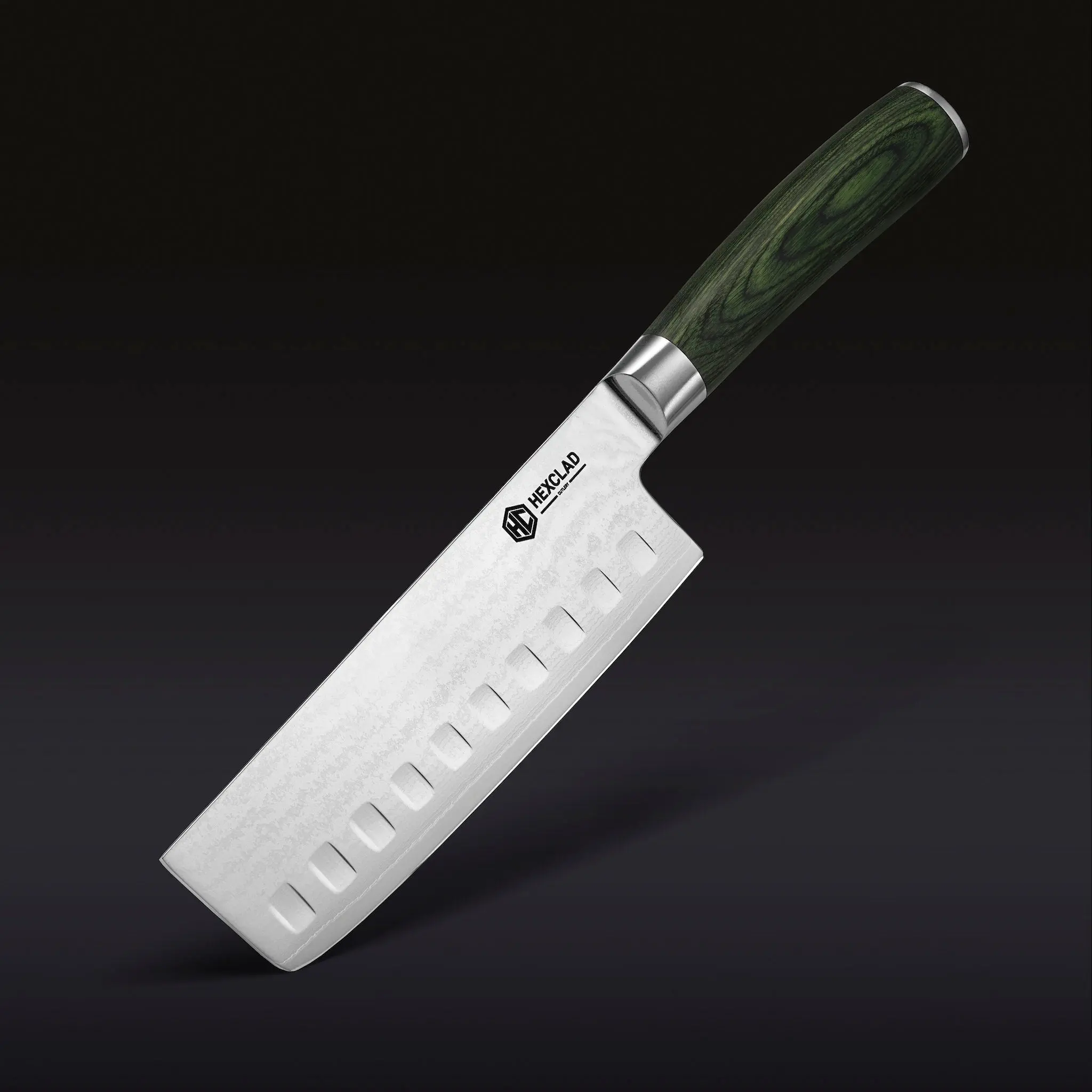 Damascus Steel Nakiri Knife, 6.5" Damascus Steel Nakiri Knife, 6.5"