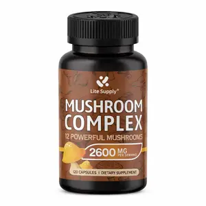 Mushroom Complex 2600mg Capsules – Multi Mushroom Blend Supplement for Daily Wellness & Routine Support