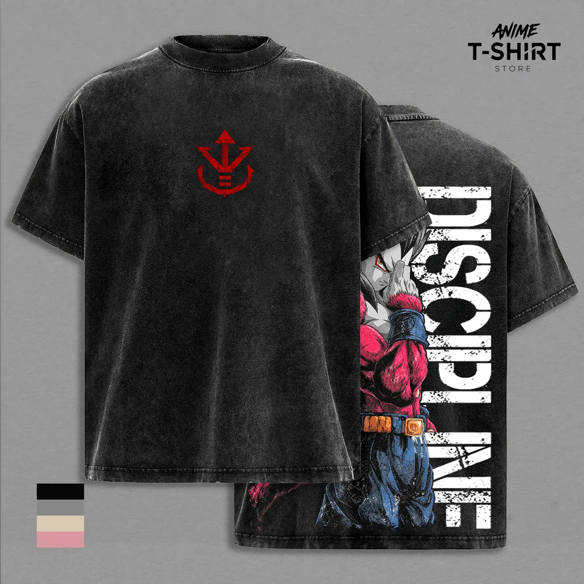Saiyan Prince SSJ4 DBZ Graphic Tee | Vintage Washed Anime Shirt | Heavyweight Cotton Streetwear Top | Oversized Super Saiyan 4 Tee | Cool Gift for DBZ Fans 2026