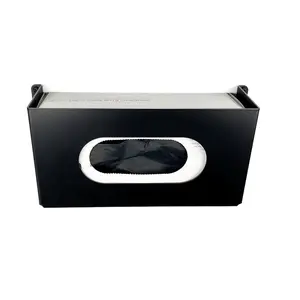 Glove and Paper Towel Dispenser Holder, Dispenser Bin, Holds Gloves, Napkins, Towels, Wet Wipes, Wall Mounted (), Durable Coated Metal