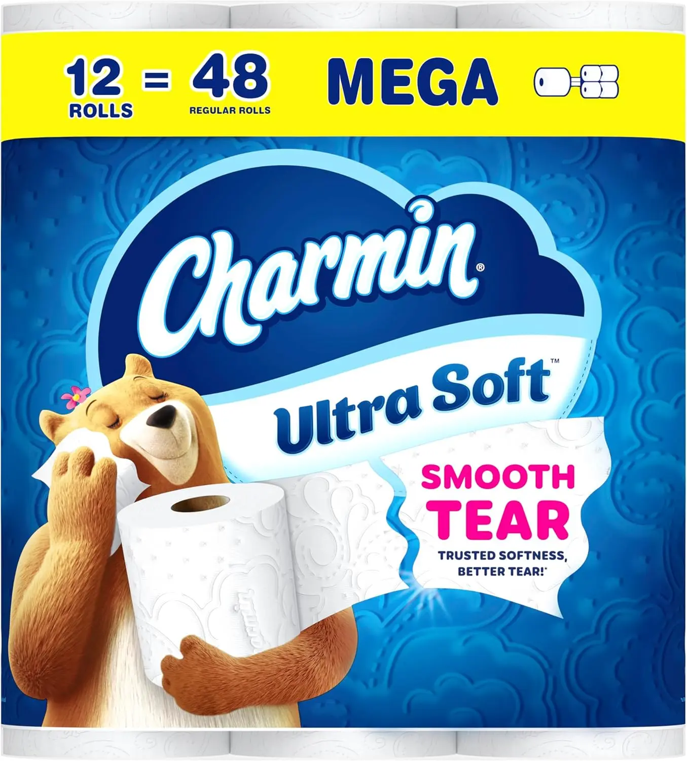 Charmin Ultra Soft Toilet Paper, 6 Mega XL Rolls = 36 Regular Rolls
