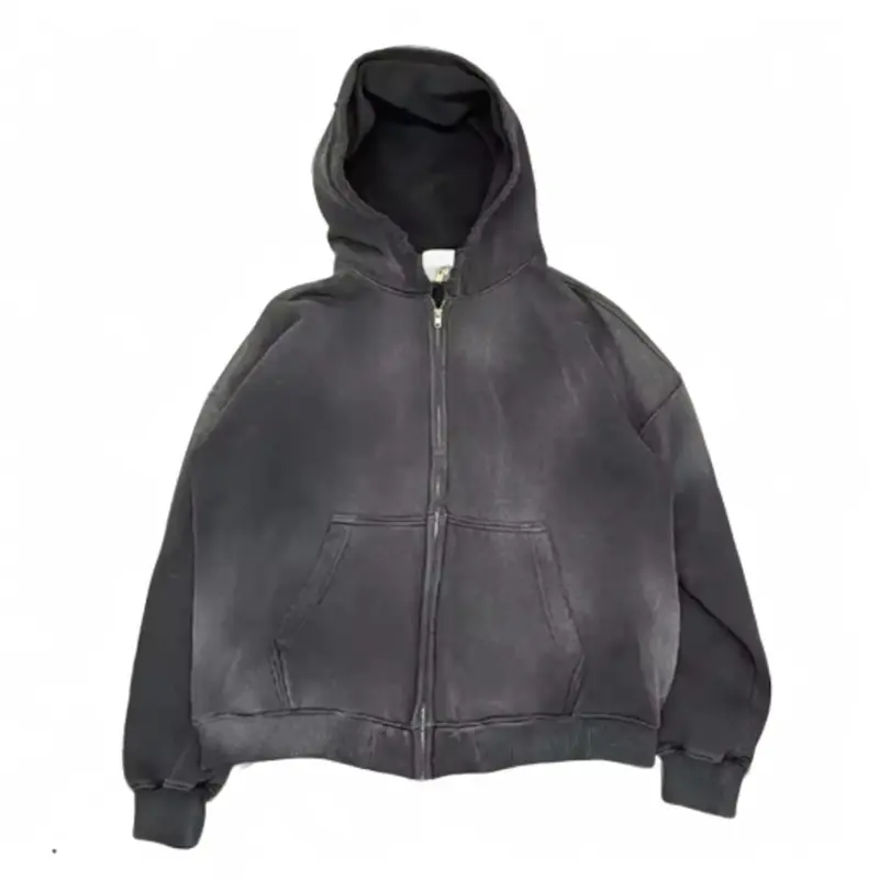 AngelBite Zip-Up Hoodie Y2K Vintage Casual Cotton Clothing Comfy Menswear Collared Day Dress Formal Stylish Sweaters Tops Underwear Pullover Oversizedd Zipper Sweatshirts Long Sleeve Beige