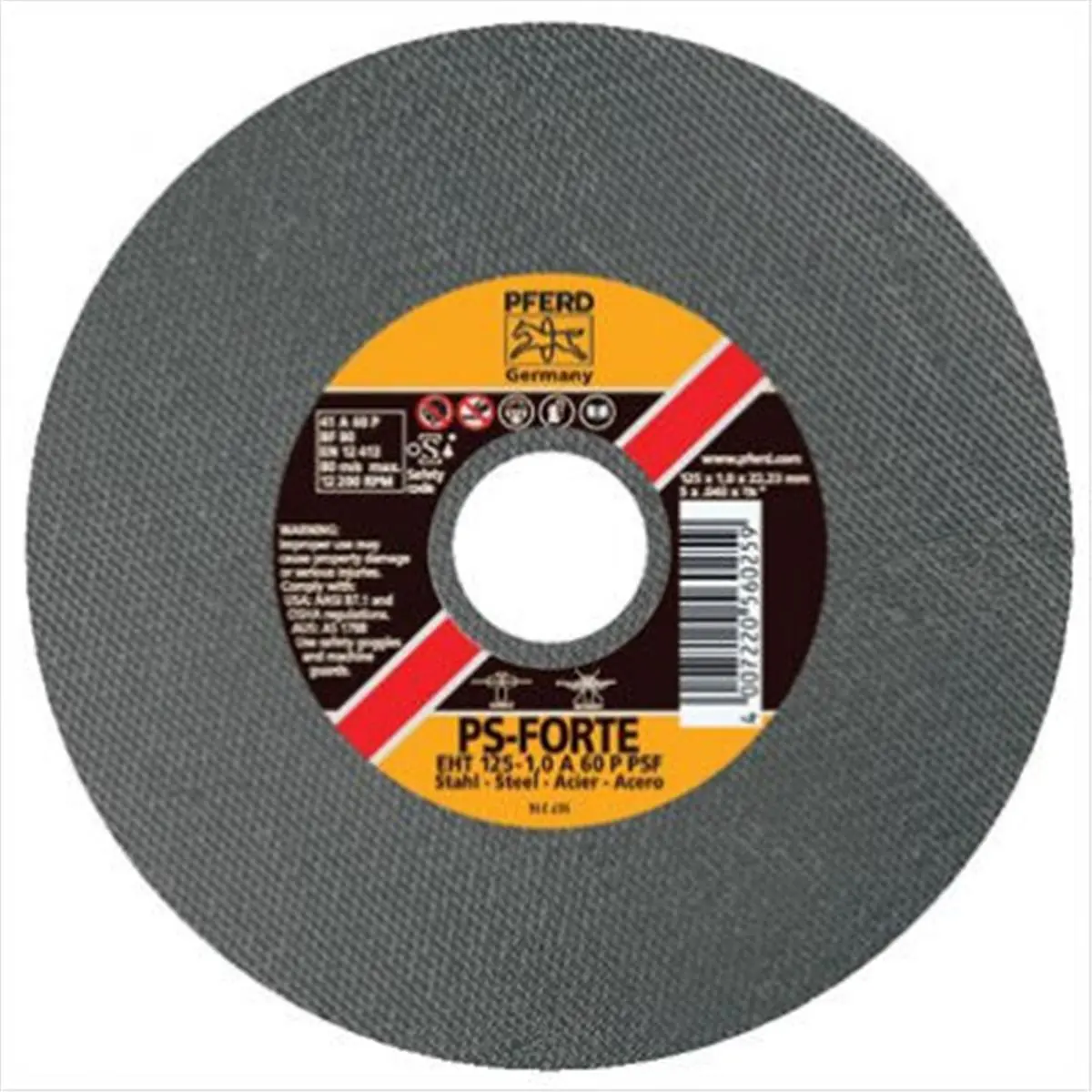 212 MAIN Carbon Steel Fast-Cut Reptile & Amphibian Cleaning Tool, Pferd Fd 69945 4-1-2X.040X7-860 Grit