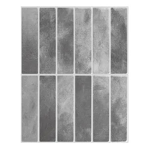 Aadesh Self-Adhesive PET Tile Wall Stickers, Ready to Tear and Stick, Waterproof, Mildew Resistant, Oil Resistant, Suitable for Living Room, Kitchen, Bathroom, Balcony, Home Decor, Decorative Sticker, Decoration Sticker, 9x11.4 inch