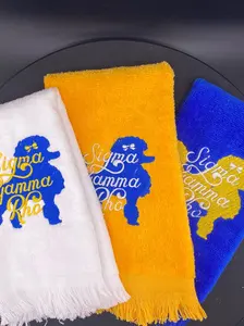 Sigma Gamma Rho Poodle Towel – Custom Embroidered Mascot Cloth Cotton