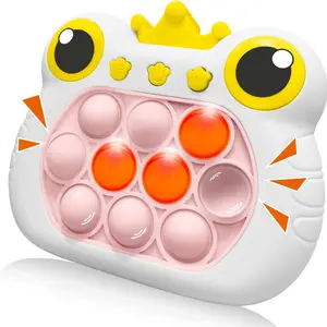 Puzzle Game Machine Stress Relief Toy, Enhances Focus Memory Hand-Eye Coordination Logic Thinking, Random Color Lights, Requires Batteries, Stress Relief Fidgeting