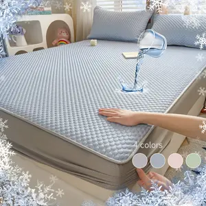 2/3pcs Cooling Waterproof Mattress Protector, Breathable Silky Soft Mattress Cover, Sweatproof & Stain Resistant for Hot Sleepers, Kids, Pets, Multiple Sizes