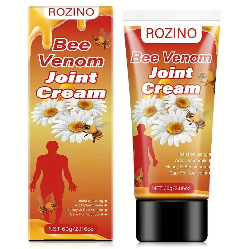 ROZINO Bee Venom & Chamomile Joint Care Cream - Natural Pain