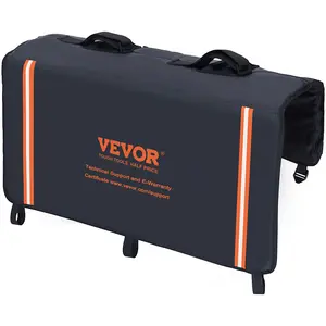 VEVOR Tailgate Bike Pad, 33" Truck Tailgate Pad Carry 2 Mountain Bikes, Tailgate Protection Pad with Reflective Strips and Tool Pocket, Universal Tailgate Pad for Small-Size Pickup Trucks
