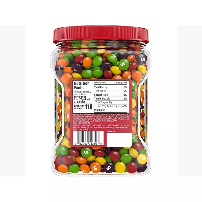 Skittles Original Fruity Candy Jar, 54 oz - (1 pack) skittle Mini Wax tiktok viral