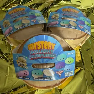 Squishy Dumplings Surprise Assortment Box, Unisex Portable Tactile Stress Toy for Stress Relief Fidgeting, Anxiety Relief Product