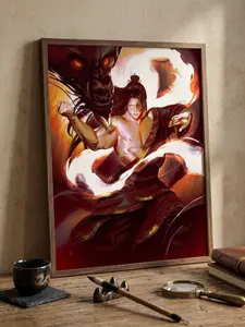 Zuko Satin Poster | The Last Airbender's Aang Poster | No Framed | Avatar