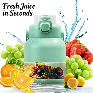 Portable Blender 17oz USB Rechargeable Juicer Cup – Smoothies, Protein Shakes & Fresh Juice in Seconds, Leakproof Travel Bottle for Gym, School, Summer & Outdoor Use