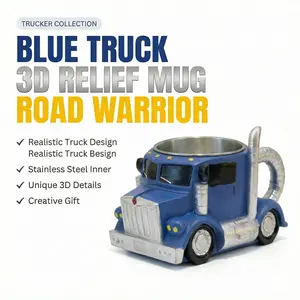 1pc Truck Shaped Resin Coffee Mug Funny Novelty 3D Truck Design Reusable Coffee Cup Cool Gift for Men Truck Lovers and Drivers Great for Holidays Birthdays and Special Occasions Coffee Bar Accessories Statement Drinkware perfect gift