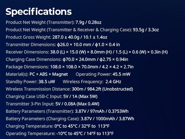 SmallRig S60 USB-C Wireless mini microphone Magnetic Clip Pro Kit for iPhone 17/16 Pro & Android,44H Studio Sound with Noise Cancelling,Compact,Lightweight Design Lavalier Microphone for Content Creation Charging Case Receiver Audio