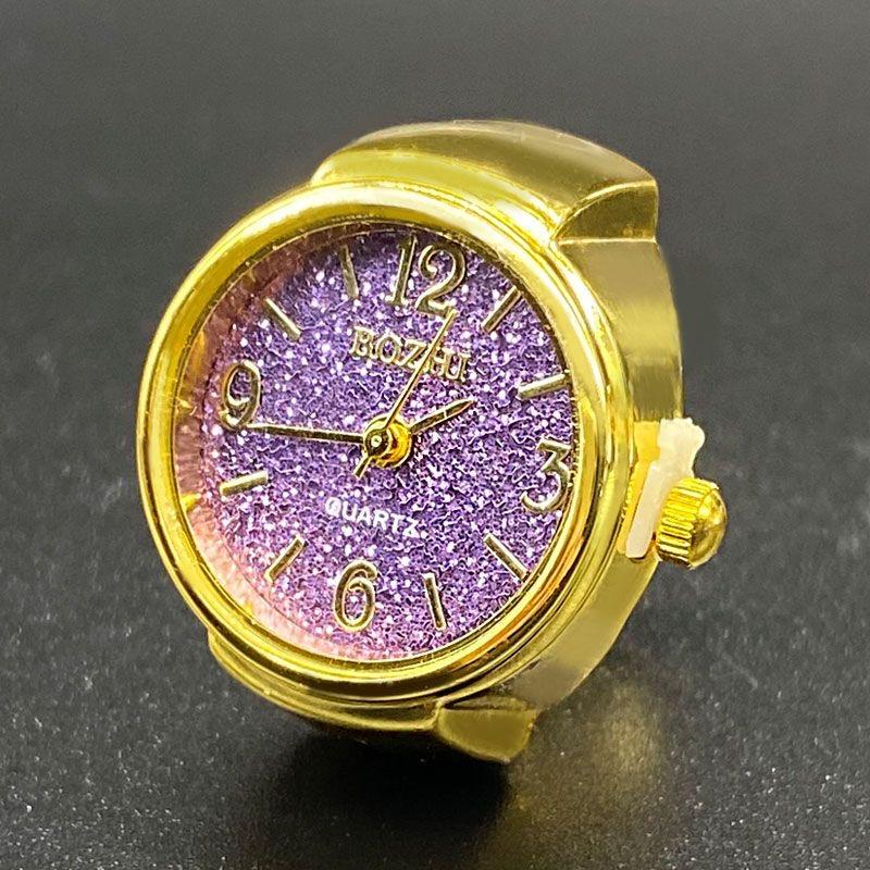 A finger ring watch is a fashionable accessory that can show the time light luxury high-end mini waterproof and creative as a gift adorable birthday fun