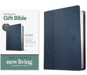 Premium Gift Bible Nlt, Filament Enabled (Leatherlike, Blue Cross, Red Letter) -- New Living Translation - Bible