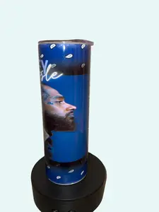 Nipsey Hussle 20oz Drink Tumbler with Reusable Straw, Double Walled Insulation, Non-Spill Lid, Made to Order - Stylish Beverage Container Portable Bottle Drinkware