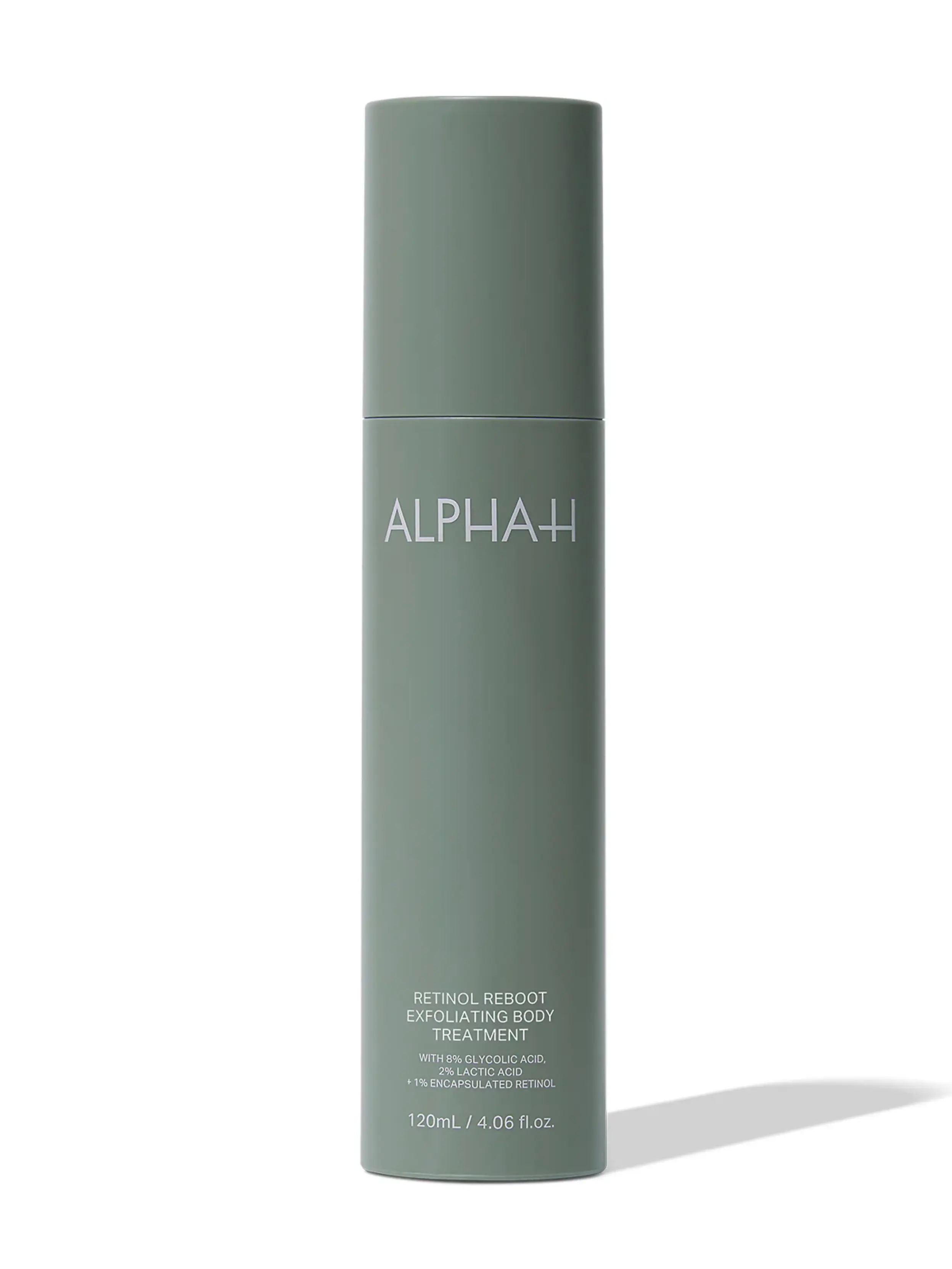 alpha-h Retinol Reboot Exfoliating Body Treatment, Gentle Body Care Lotion with a Glycolic & Retinol Blend to Firm, Smooth, and Brighten, 120ml, Acid Care Body Serums & Treatments