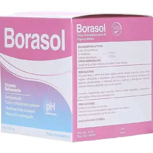 Borasol Antiseptic Powder for Intimate Hygiene - Refreshing Formula, Anti-Bacterial, pH Balanced, Maintains Natural Flora, Long-Lasting Protection