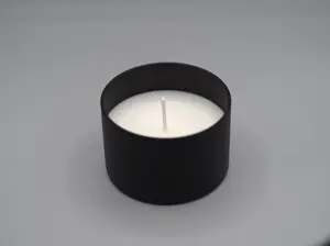 Modern Matte Black Candle – Blank Canvas