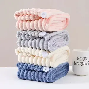 Thick Quick-Dry Absorbent Towel, Soft Shower Cap with Hair Drying Function, Comfortable Lightweight Dry Hat for All Hair Types, Daily Use