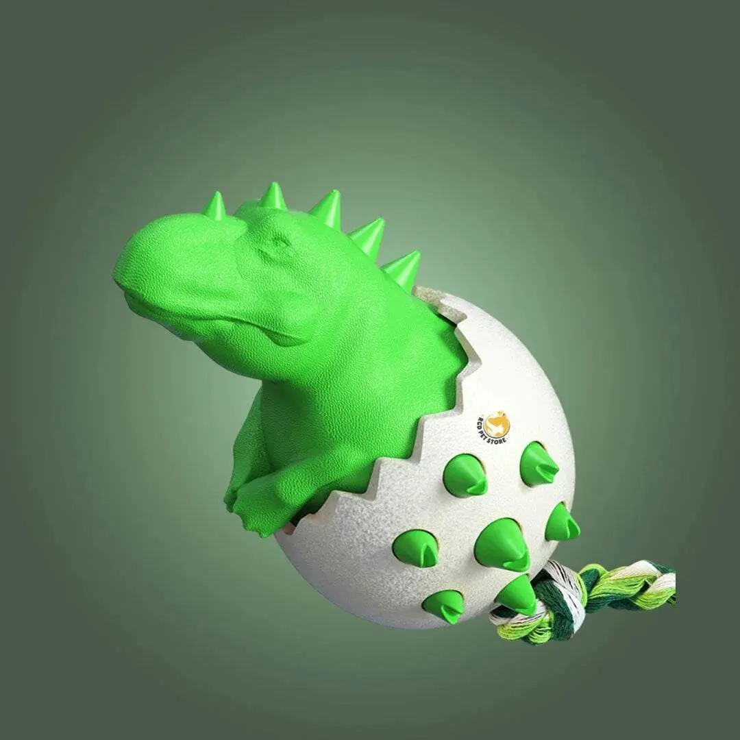 Dinosaur Egg Dog Chew Toy