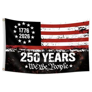 250th Anniversary America National Flag, 3x5 Ft 1776-2026 250 Years of Freedom, Patriotic Outdoor Lawn Backyard Decor for Leisure & Outdoor Recreation