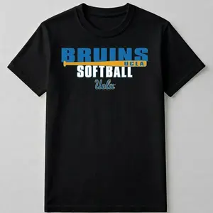 [MADE IN US] UCLA Bruins Softball T Shirt, Official Team Logo Graphic, Comfortable Soft Cotton Tee, Perfect Gift For UCLA Fans And Softball Enthusiasts, Game Day Apparel
