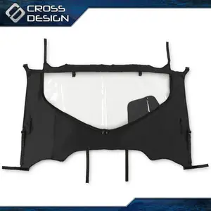 CROSSDESIGN Fit For 16-23 Honda Pioneer 1000 /1000-5 UTV Fabric Rear Panel Waterproof PVC