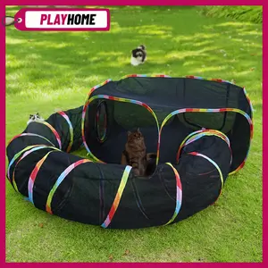 Outdoor Cat Enclosure,Portable Catio Outdoor Cat Tent,Cage Free Outside Cat Playpen Pet Enclosure,Enclosed Cat Run,Cat Tunnel Outdoor Cat Tunnels for Indoor Cats & Small Animals