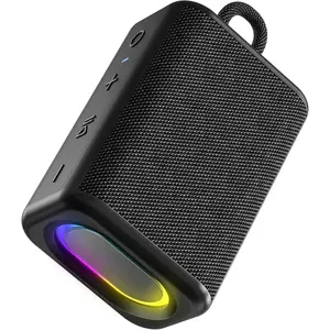 Portable  Speaker with Lights,   Clear Sound, IPX5 ,  Day Playtime,  5.3, TWS Paring, AUX&TF-Card Input