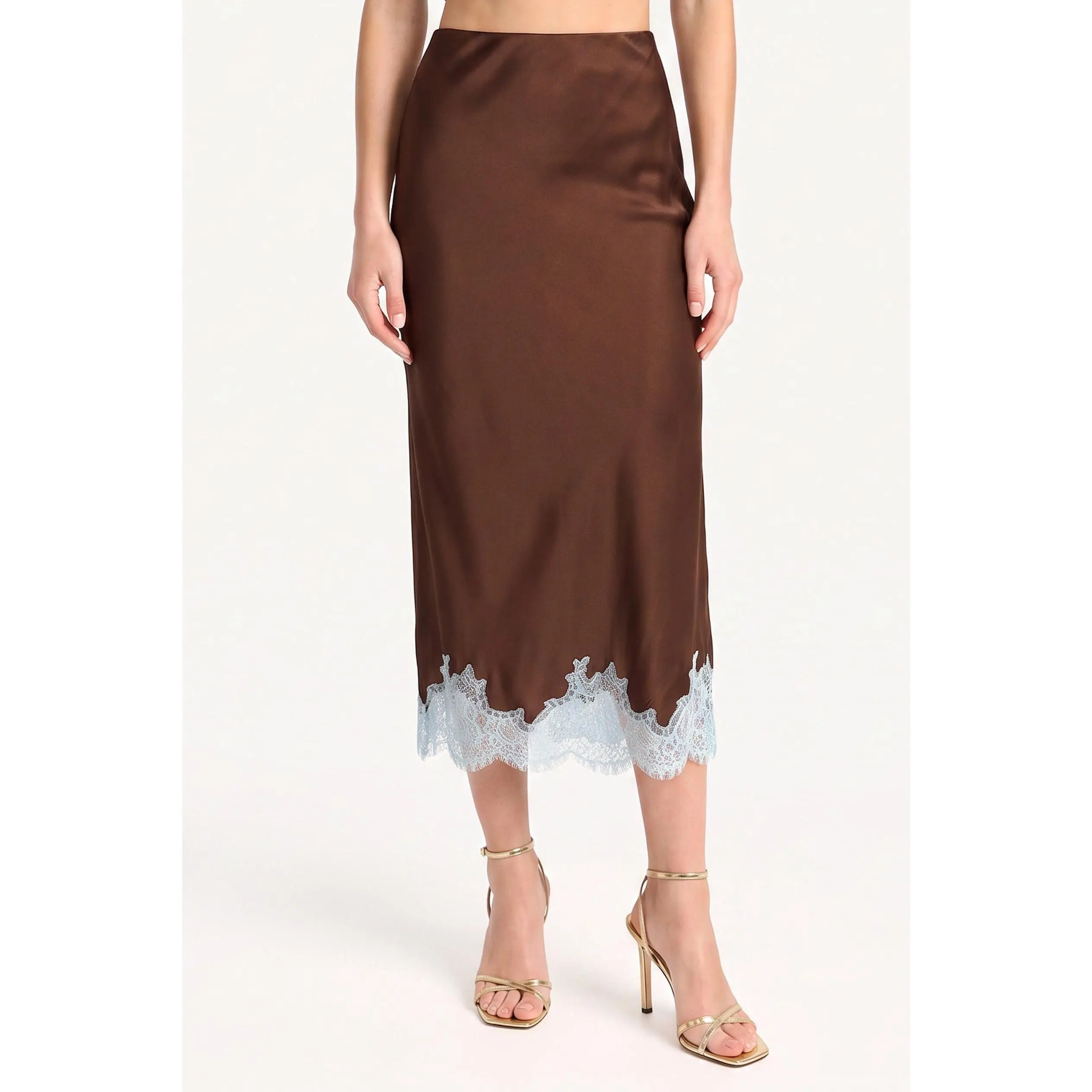 Audrie Silk Skirt