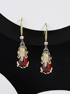 Vintage Bohemian Resin Dangle Earrings, Women's Beach Party Jewelry Accessories, Ethnic Tribal Hook Ear Rings Pendant Gift