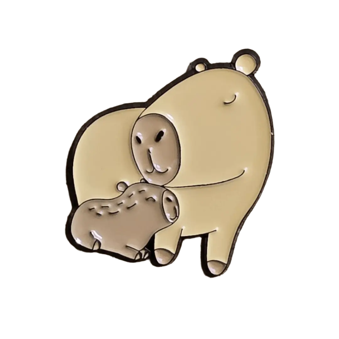 Mom and Baby Capy Pin