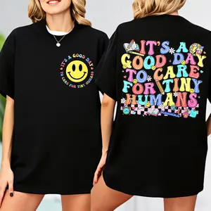 It's A Good Day To Care For Tiny Humans T-shirt, Daycare Teacher T-shirt, Preschool Teacher Gift, Gift for Teacher, Cute Teacher Gift T-shirt