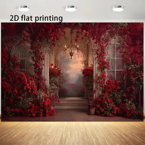 2D Flat 1pc Available in Five Sizes Perfect for Valentine'S Day Romantic Backdrops for Halloween And Christmas Home Decor Party Arrangements Event Decorations Backgrounds for Events Photo Booths Contemporary Home Decor Banner Decorations