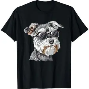 Miniature Schnazuer Mini Schnauzer Dog Sunglasses T-Shirt