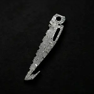 VG10 Damascus Saw Blade for Leatherman TTI/WAVE/SIGNAL & Leather Sheath Combo